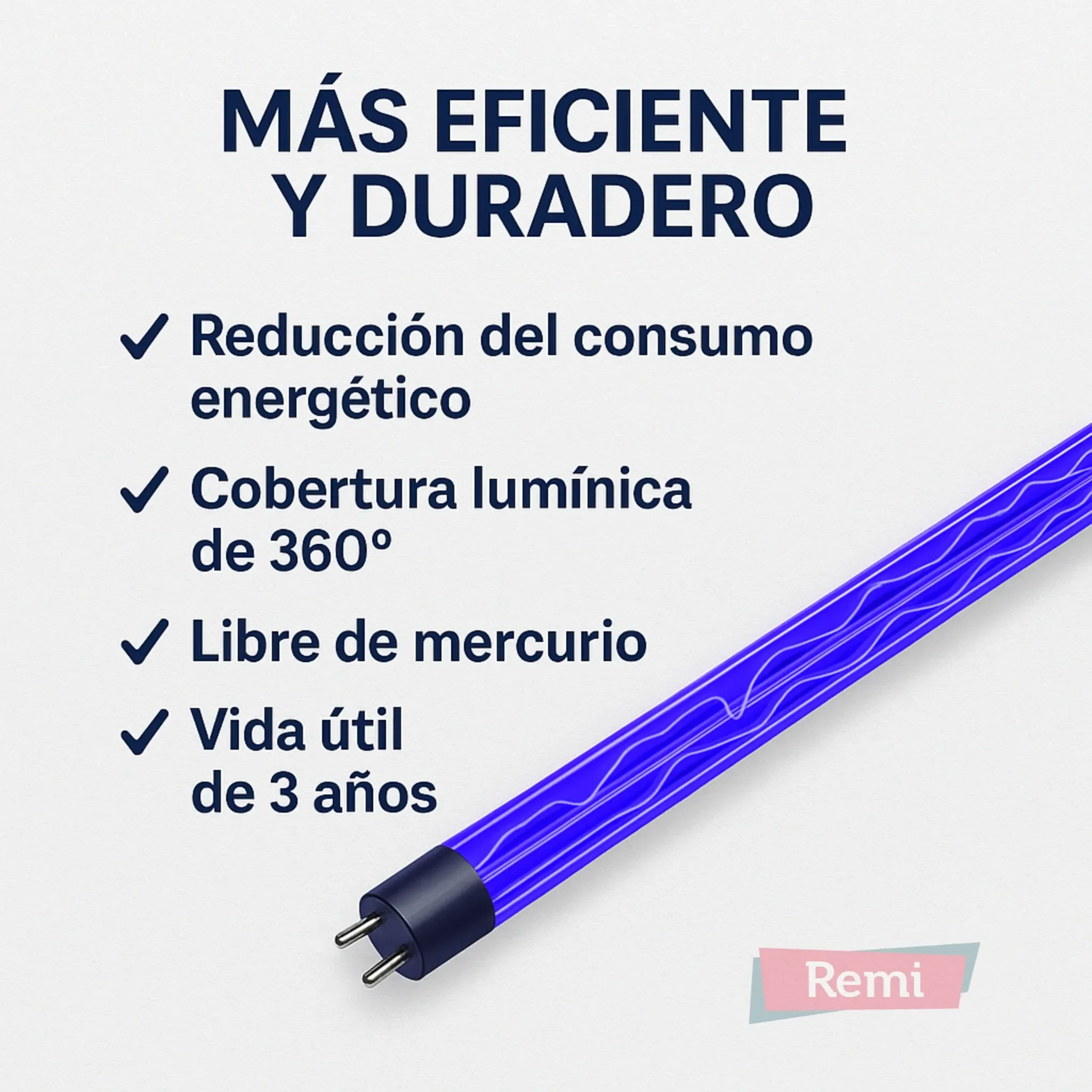 Tubo LED Recto Inastillable Quantum X Luz Ultravioleta UVA - PestWest - Image 6