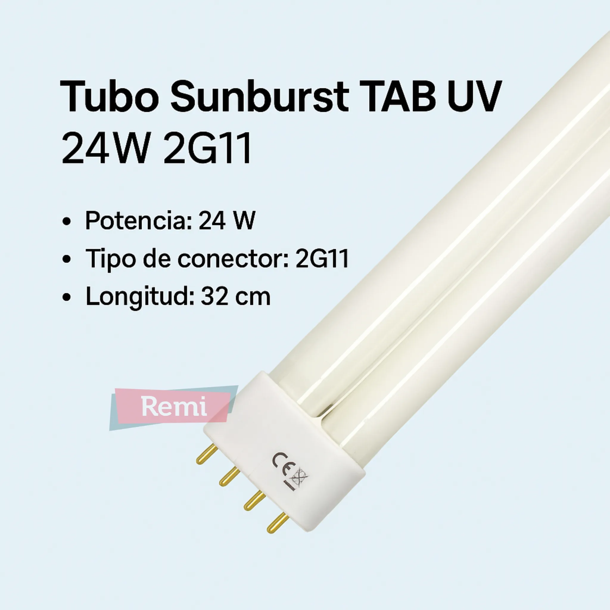 Tubo Sunburst TAB UV 24W 2G11 32cm - PestWest - Image 2