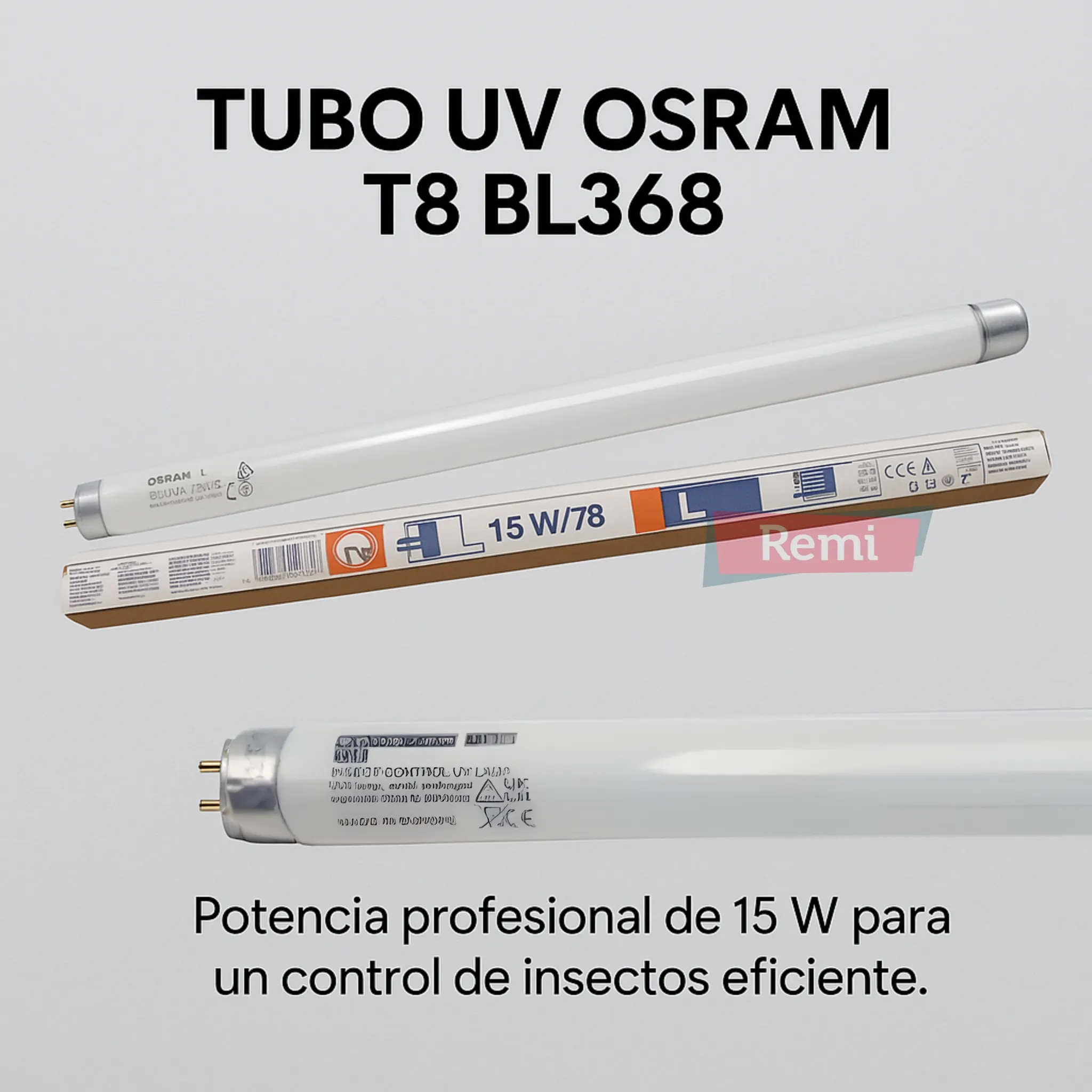 Tubo UV Osram - 15W T8 BL368 - Image 5