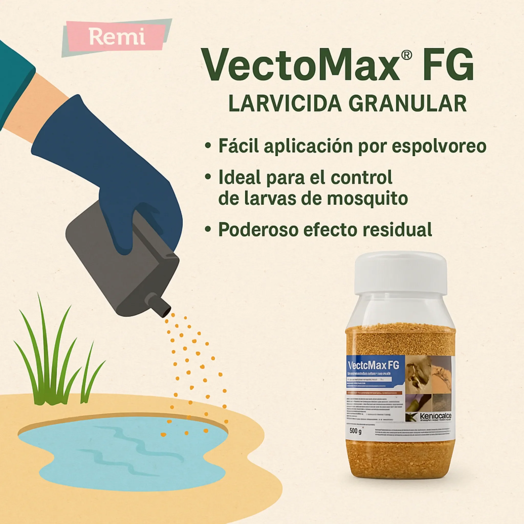 Insecticida larvicida mosquitos 500g - VectoMax FG - Image 4