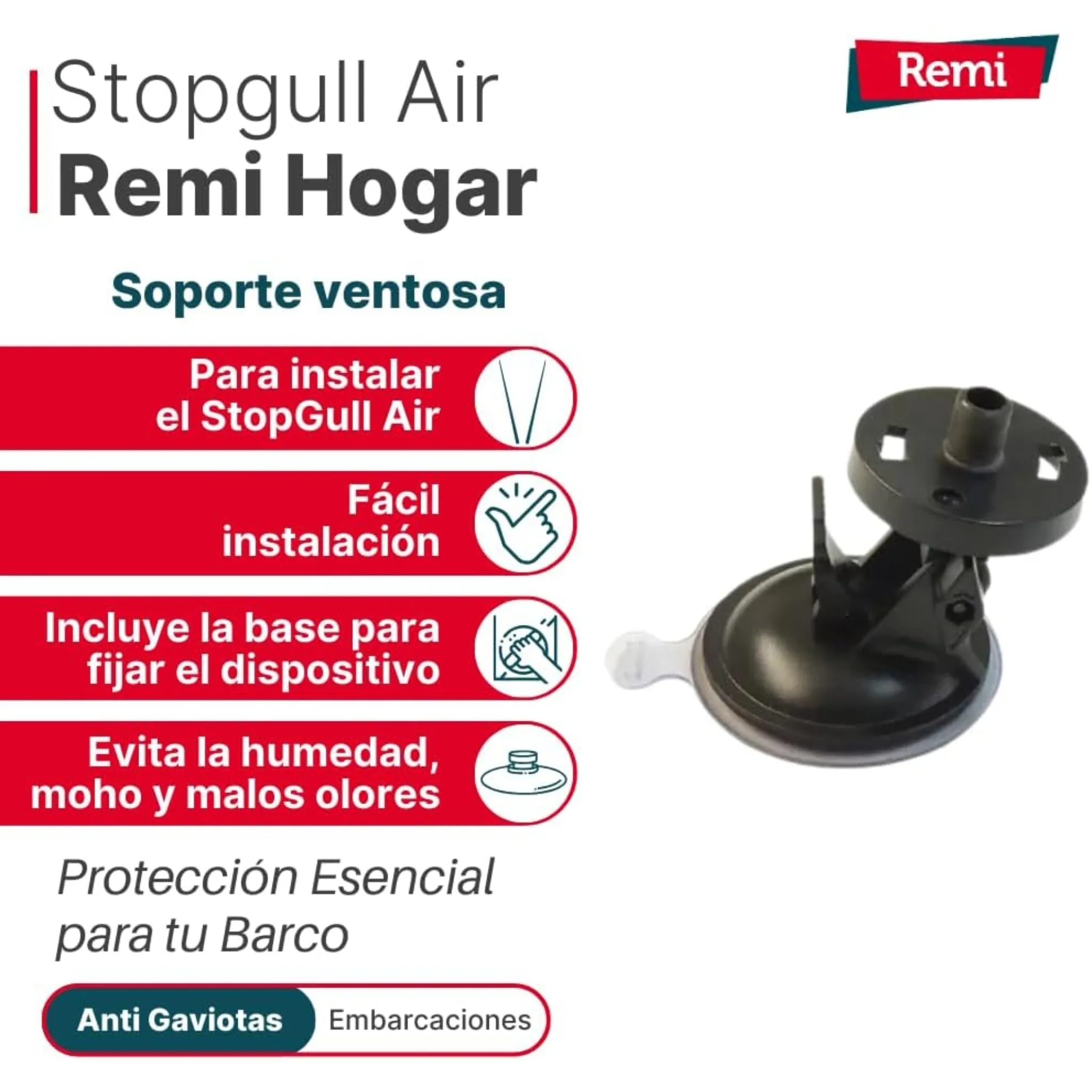 Ventosa para superficies lisas - Stopgull Air - Image 9
