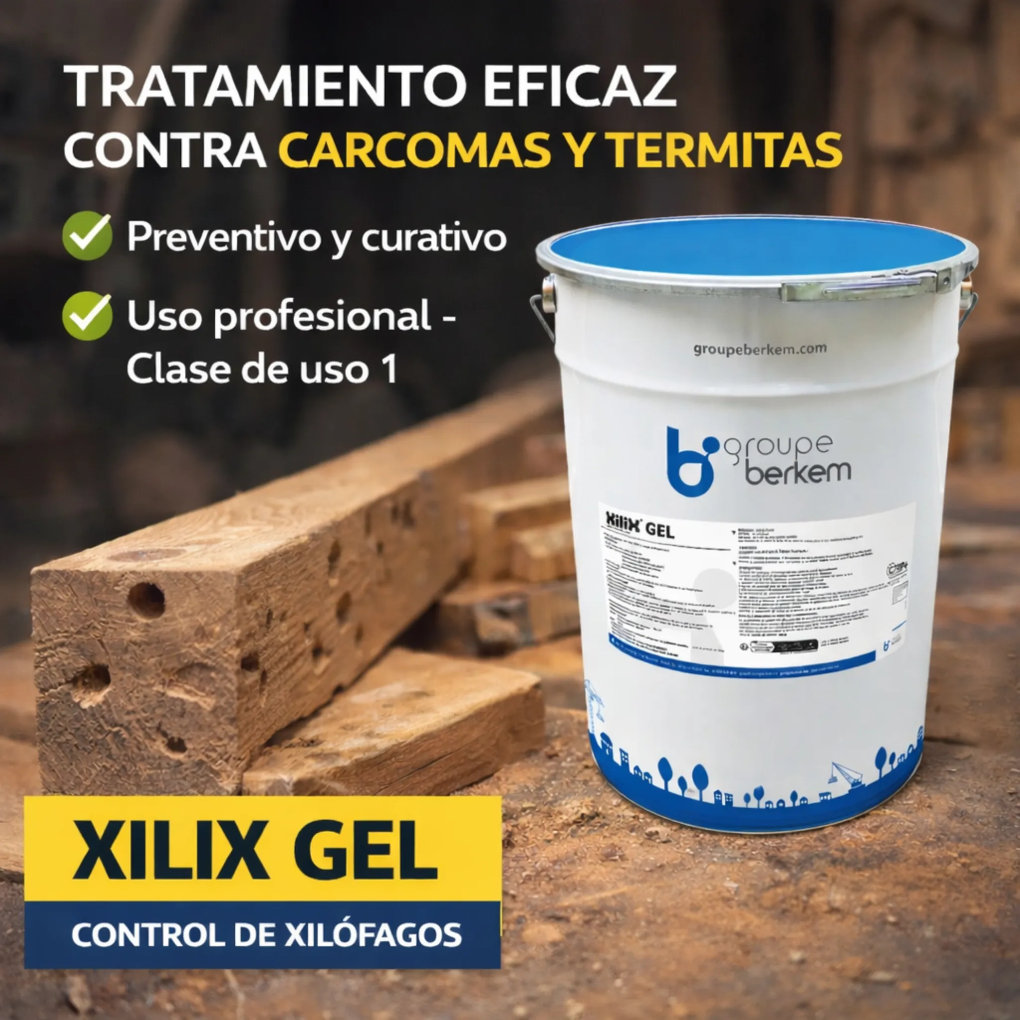 Protector madera contra carcoma y termitas - Xilix Gel 20 litros - Image 3