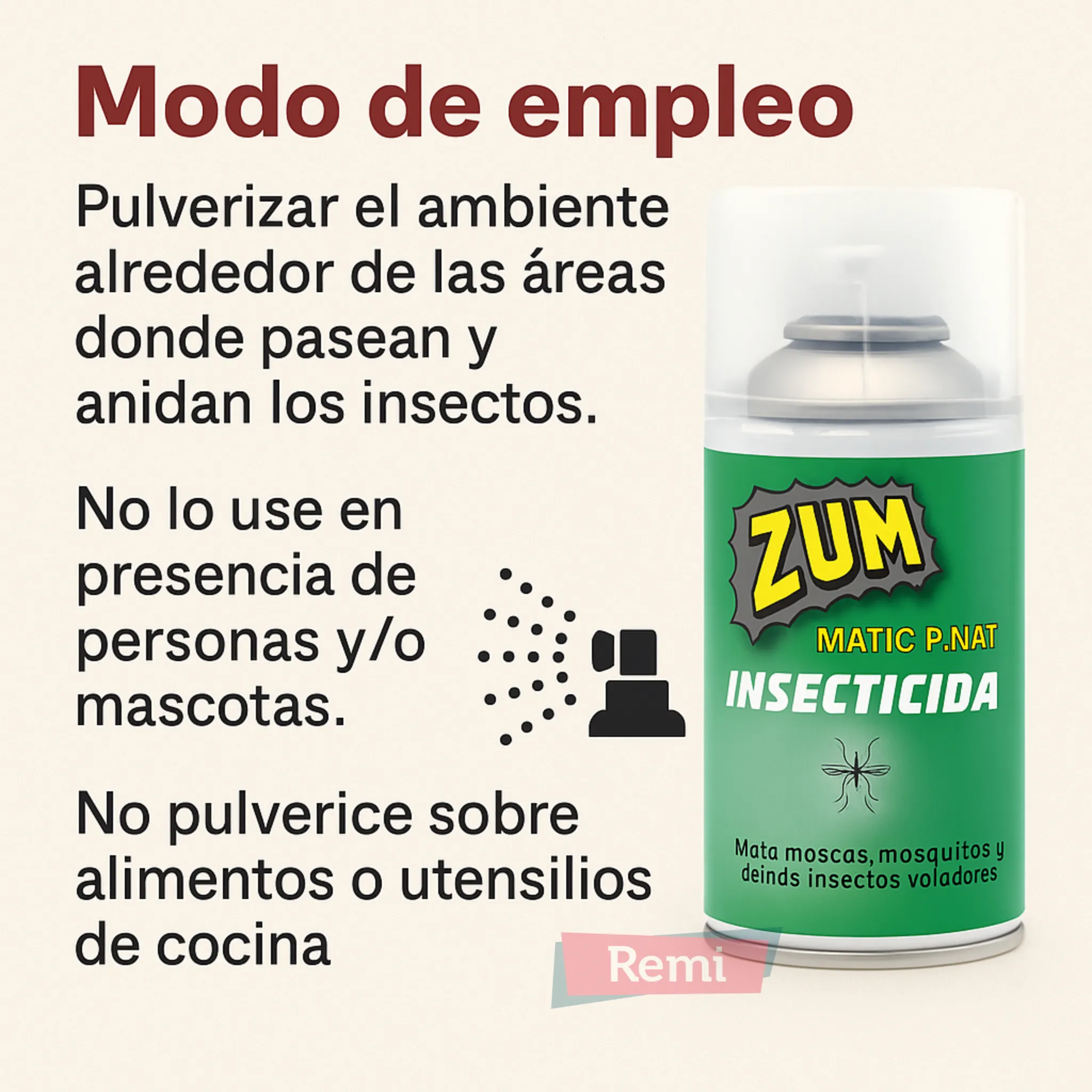 Matic Piretrina moscas mosquitos - Zum - Image 6